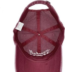 img 1 attached to 🧢 Waldeal Women's Vintage Distressed Baseball Denim Cap with Embroidered Adjustable Strap