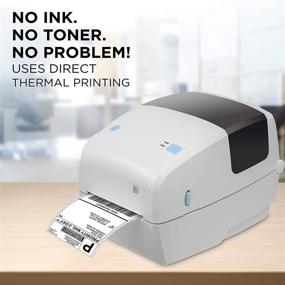 img 2 attached to 🖨️ BCL D110 Label Printer with Ethernet & USB Connectivity - Prints 4x6 Shipping, Mailing, Postage, Barcode, and Address Labels - Direct Thermal Inkless Printer - Includes USB Printer Cable - Windows and Mac Compatible