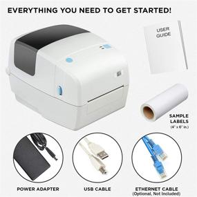 img 3 attached to 🖨️ BCL D110 Label Printer with Ethernet & USB Connectivity - Prints 4x6 Shipping, Mailing, Postage, Barcode, and Address Labels - Direct Thermal Inkless Printer - Includes USB Printer Cable - Windows and Mac Compatible