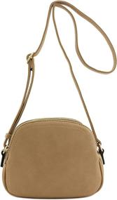 img 3 attached to 👜 Stylish Double Half Moon Crossbody for Women: Elegant Dark Handbags, Wallets & Crossbody Bags