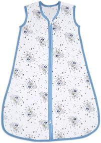 img 3 attached to aden + anais Sleeping Bag, Large 100% Cotton Muslin, Wearable Swaddle Blanket for Babies, Mickey Stargazer, 12-18 Months