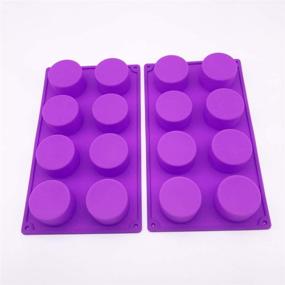 img 2 attached to (2 Pack) Round Silicone Mold - Ideal for Soap, Cake, Bread, Cupcake, Cheesecake, Cornbread, Muffin, Brownie, and More