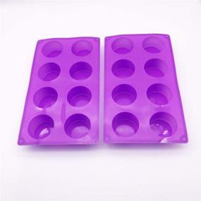 img 1 attached to (2 Pack) Round Silicone Mold - Ideal for Soap, Cake, Bread, Cupcake, Cheesecake, Cornbread, Muffin, Brownie, and More