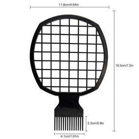 img 3 attached to Переносной двойной афро-гребень "Two-In-One": идеальный инструмент для натуральных завивок, кудрей, спиралей и других эффектов на гуще черных волосах африканцев.