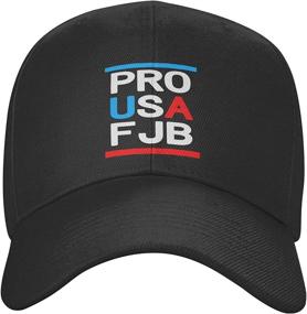 img 3 attached to 🧢 Adjustable Baseball Cap Sun Hat Mesh Cap - Unisex Pro America Fjb