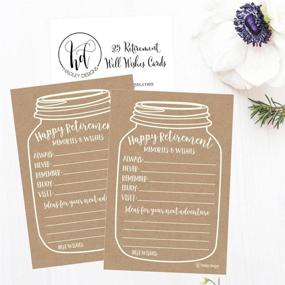 img 1 attached to 🎉 Rustic Retirement Party Advice Well Wishes Card - Set of 25 for Men and Women | Celebratory Supplies and Decorations | Happy Retiree Celebration Gift | Bucket List Wish Jar | Funny and Personalized | Officially Set Centerpiece