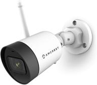 📷 amcrest smarthome 4mp outdoor wifi camera bullet with night vision, built-in mic, 101° fov, 2.8mm lens, microsd storage, ash42-w (white) logo