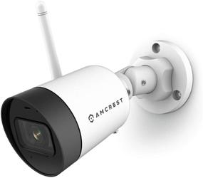 img 4 attached to 📷 Amcrest SmartHome 4МП наружная WiFi камера Bullet с ночным видением, встроенным микрофоном, углом обзора 101°, линзой 2,8 мм, памятью MicroSD, ASH42-W (белая)