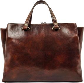 img 4 attached to 👜 Stylish Leather Handbag with Top-Handle: Ideal for Women's Fashion in Handbags & Wallets