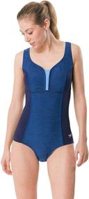 img 4 attached to Speedo Women's Swimsuit One Piece Endurance Touchback - Limited Stock Availability