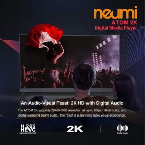 img 1 attached to 📺 NEUMI Atom 2K HD Digital Media Player - USB Drives and SD Cards - HDMI and Analog AV - Automatic Playback and Looping Feature