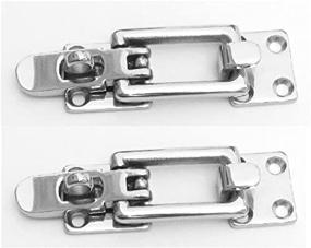 img 3 attached to Pair of Secure Stainless Steel Lockable Latches from Marine Part Depot