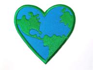 tyga_thai planet embroidered applique iron theearthplanet heart logo