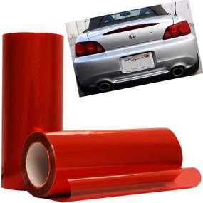 img 3 attached to 🚗 Улучшите внешний вид вашего автомобиля с пленкой Optix Red Tint Vinyl Film - 12"x24