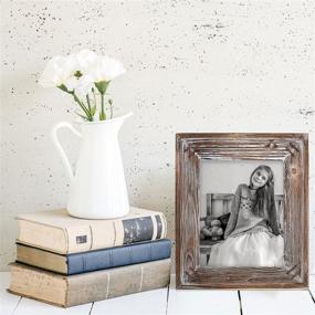 img 2 attached to 🏡 Barnyard Designs Rustic Farmhouse Distressed Picture Frame - Unfinished Wood Photo Frame 8” x 10”: Enhance Your Memories with Vintage Charm