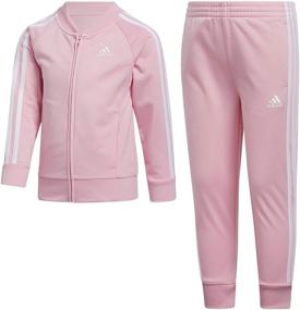 img 1 attached to 🏻 Adidas Girls Little Tricot Jogger: Premium Active Clothing for Girls