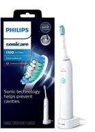 🦷 white philips sonicare dailyclean 1100 electric toothbrush, rechargeable power, hx3411/04 logo