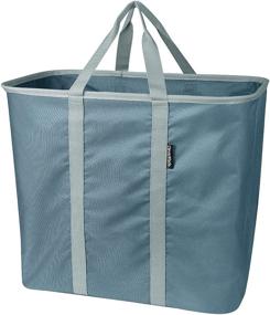 img 4 attached to CleverMade Collapsible Foldable LaundryCaddy CarryAll Storage & Organization