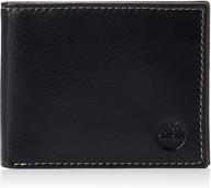 stylish and versatile: timberland mens cloudy passcase black men's accessories logo