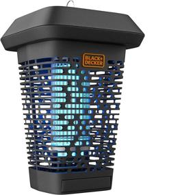 img 2 attached to 🪰 BLACK+DECKER Bug Zapper: Powerful Electric UV Insect Catcher & Killer for Flies, Mosquitoes, Gnats, and More - Covers 1 Acre Outdoors. Perfect for Homes, Decks, Gardens, Patios, Camping, and Beyond!