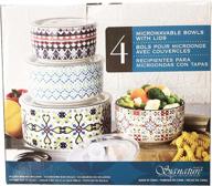 🍲 convenient and versatile signature microwavable bowls with assorted sizes and lids logo