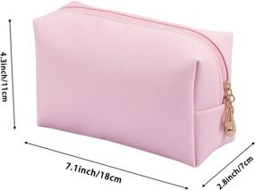 img 2 attached to 💦 Waterproof Travel Cosmetic Organizer: Medium Size Makeup Bag Pouch Purse Organizer for Women & Girls (Pink)