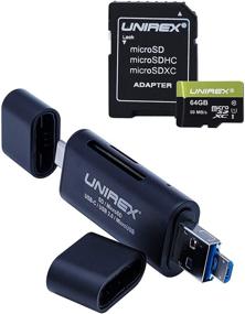 img 3 attached to ➡️ 64GB Unirex U3 MicroSD Card with SD Adapter and All in One Reader - Compatible with Laptop, Camera, Tablet - Supports SDXC, SDHC, SD, MicroSDXC, MicroSDHC, MicroSD