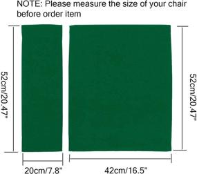 img 2 attached to 🪑 Premium Replacement Canvas Covers for Directos Chair - Counting Mars 2 Set, Green, 20cm x 52cm + 52cm x 42cm