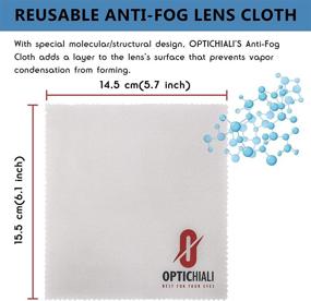 img 3 attached to Optichiali Anti Fog Cloth - Long-lasting 48 Hour Protection, Nano Eyeglass Defogger for Glasses, Goggles, Motorcycle Helmet, Eyeglass Camera Lens, Screens - Pack of 1 Lens Wipes Glasses Cloth - Premium Eyeglass Cleaner