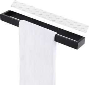 img 4 attached to 👌 KES Self Adhesive 16-Inch Towel Bar: Stylish Hand Towel Holder in Stainless Steel Matte Black