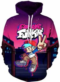 img 2 attached to 👕 Яркий принтованный свитшот с круглым вырезом - одежда для мальчиков для комфорта и стиля