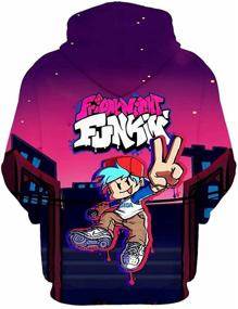 img 1 attached to 👕 Яркий принтованный свитшот с круглым вырезом - одежда для мальчиков для комфорта и стиля