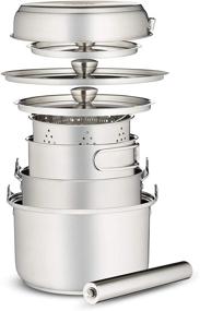 img 3 attached to Camping Cookware Stainless Outdoors Campfire