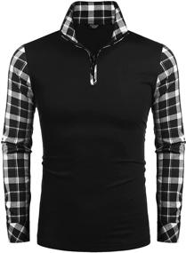 img 3 attached to 👕 Coofandy Casual Sleeve Zipper Shirts: Trendy Men's Clothing and Shirts