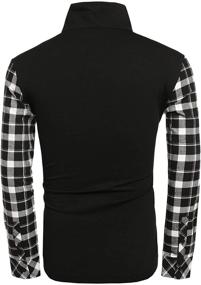 img 2 attached to 👕 Coofandy Casual Sleeve Zipper Shirts: Trendy Men's Clothing and Shirts