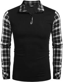 img 4 attached to 👕 Coofandy Casual Sleeve Zipper Shirts: Trendy Men's Clothing and Shirts