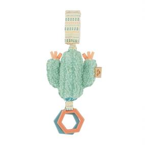 img 3 attached to 🌵 Discover the Itzy Ritzy Ritzy Jingle Toy for Stroller, Car Seat or Activity Gym: Fun Hexagon Rings, Jingle Sound, and Adjustable Attachment Loop; Get Yours Now – Cactus Edition!