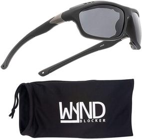 img 4 attached to 🕶️ WYND Blocker Airdam Sunglasses for Motorcycle Riding, Driving, Fishing, Boating Wrap