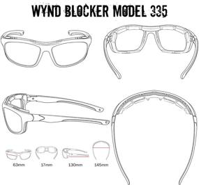 img 2 attached to 🕶️ WYND Blocker Airdam Sunglasses for Motorcycle Riding, Driving, Fishing, Boating Wrap