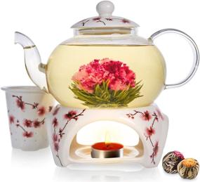 img 4 attached to 🌸 Teabloom Cherry Blossom Teapot: Exquisite Flowering Tea Experience