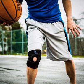 img 3 attached to 🏋️ ComfyMed Winzone Knee Brace: Adjustable Compression Support Sleeve for Sport & Pain Relief - CM-KB19