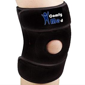 img 4 attached to 🏋️ ComfyMed Winzone Knee Brace: Adjustable Compression Support Sleeve for Sport & Pain Relief - CM-KB19