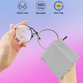 img 1 attached to 👓 Voguad 500x Reusable Anti-Fog Cloth with 36 Hours Long-Lasting Performance - Prevents Fogging of Glasses, Goggles, Eyeglasses, Camera Lenses, Mirrors, and Defogs - H0002