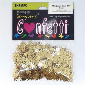 img 3 attached to 🎉 Vibrant Gold Confetti Marijuana Leaf – Retail Pack #9712 QS0: Enhance your Celebrations!