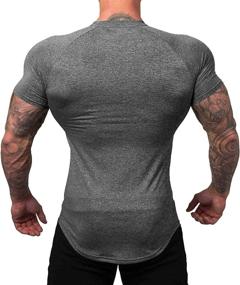 img 1 attached to 👕 URRU Men's Quick-Dry Workout T-Shirts | Compression Baselayer Tees | Gym Training Tops (S-XXL)