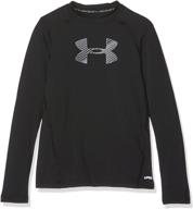 🔥 подходящая активная одежда для мальчиков under armour heatgear sleeve graphite - оставайтесь прохладными и стильными! логотип