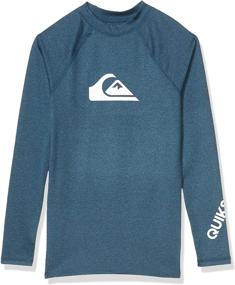 img 3 attached to Quiksilver Sleeve Youth Rashguard Shirt for Boys' Swim Wear