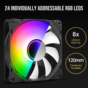 img 3 attached to 🌈 Вентиляторы Antec Infinity Series с адресной RGB-подсветкой - вентилятор корпуса 120 мм, 3 штуки ARGB ПК-вентиляторов