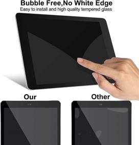img 1 attached to 📱 onn. 10.1" Tablet Screen Protector -Tempered Glass Film, 9H Hardness, Anti-Fingerprints, Touch Sensitive - for onn. 10.1" Tablet