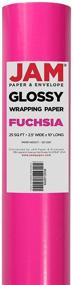 img 1 attached to 🎁 JAM PAPER Gift Wrap - Glossy Wrapping Paper - 25 Sq Ft - Fuchsia - Individually Sold Roll